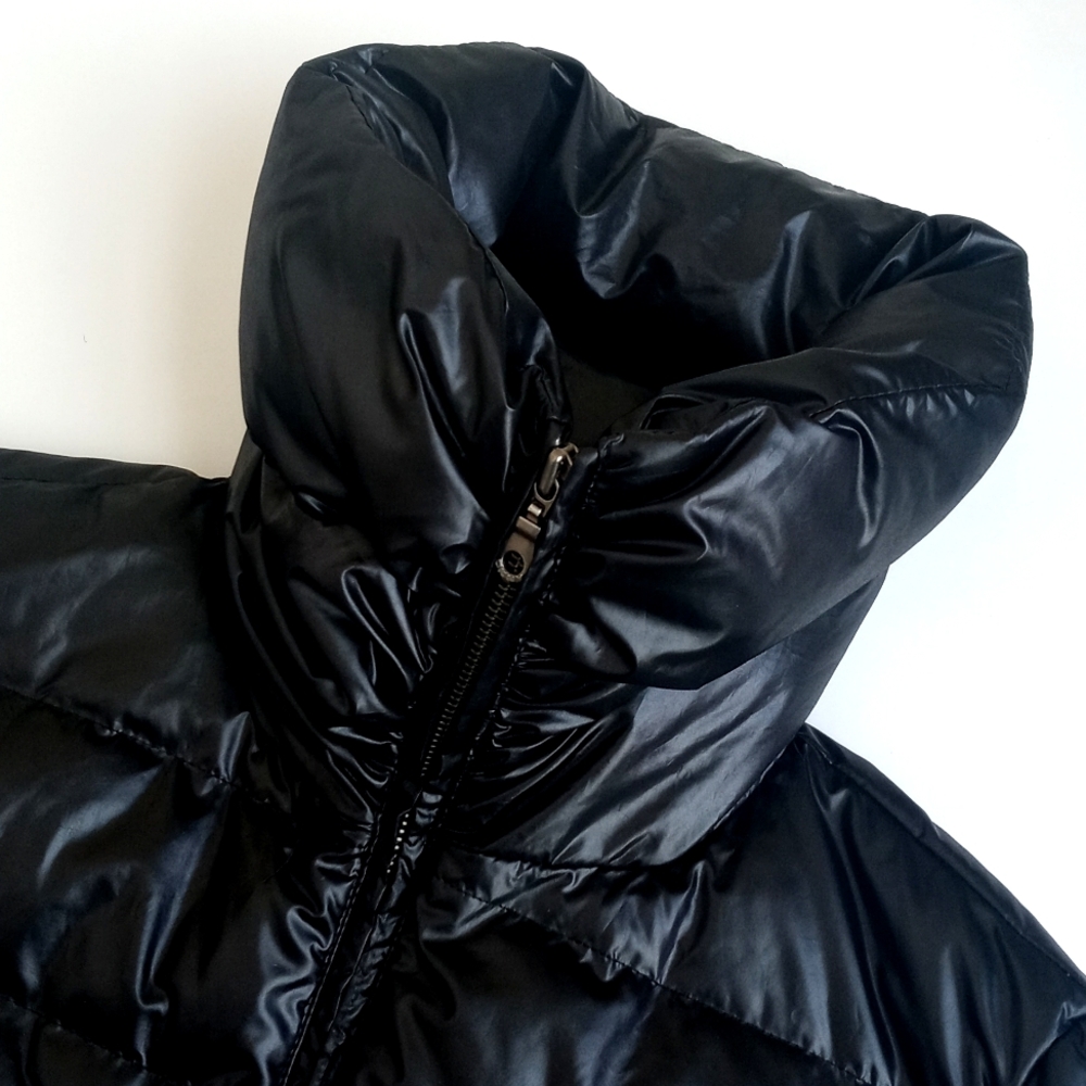 DKNY Women’s Black Down Quilted Puffer Long Sleeve Waist Length Coat XS - Picture 4 of 16